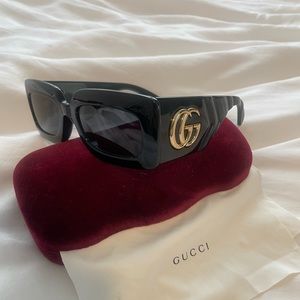Gucci square sunglasses 53mm Black